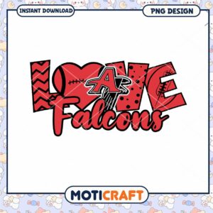 Love Falcons PNG Design