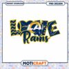 LA Rams Love PNG Design Instant Download 1 LA Rams Love PNG Design Instant Download
