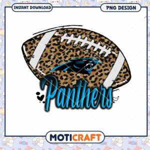 Leopard Panthers Football PNG Design