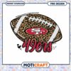 Leopard 49ers Football PNG Design