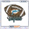 Miami Dolphins Leopard Football PNG