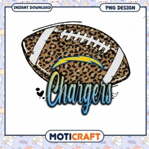 Leopard Chargers Football PNG