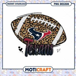 Leopard Texans Football PNG Design
