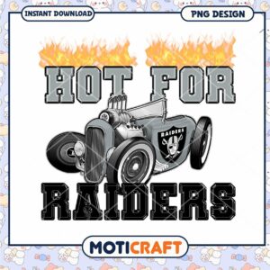 Hot for Raiders PNG Design