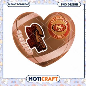 San Francisco 49ers Heart PNG