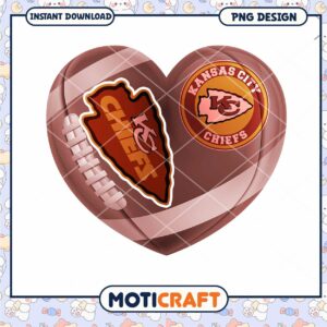 Kansas City Chiefs Heart PNG Sublimation