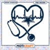 Cowboys Heartbeat Stethoscope PNG