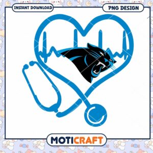 Carolina Panthers Heartbeat PNG