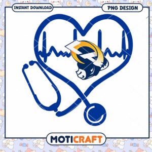 Rams Heartbeat Stethoscope PNG Design Rams Heartbeat Stethoscope PNG Design