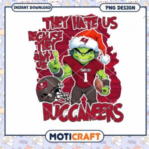 Grinch Tampa Bay Buccaneers PNG Sublimation Grinch Tampa Bay Buccaneers PNG Sublimation