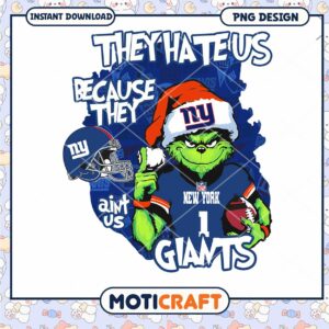 Grinch NY Giants Christmas PNG Sublimation Grinch NY Giants Christmas PNG Sublimation