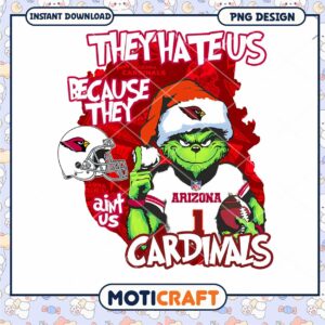 Grinch Arizona Cardinals PNG Design