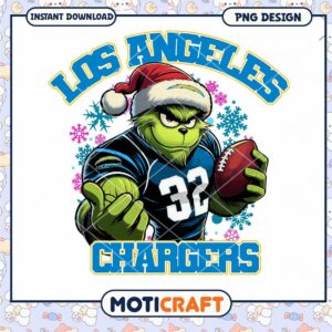 Grinch Los Angeles Chargers PNG Grinch Los Angeles Chargers PNG