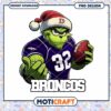 Grinch Broncos PNG Football Design