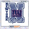 New York Giants Glitter PNG Sublimation