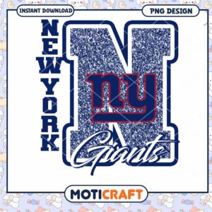 New York Giants Glitter PNG Sublimation