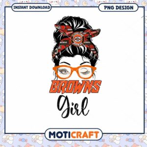Cleveland Browns Girl PNG Design
