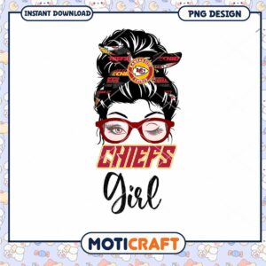 Kansas City Chiefs Girl PNG Design