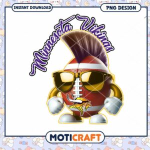 Minnesota Vikings Football PNG Design