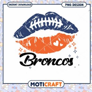 Broncos Lips PNG Design Instant Download Broncos Lips PNG Design Instant Download