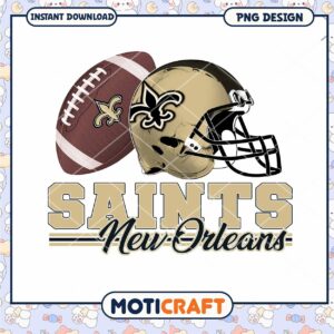 New Orleans Saints PNG Football Design