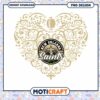 New Orleans Saints Heart PNG Design 2 New Orleans Saints Heart PNG Design