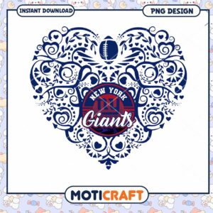 New York Giants Heart PNG Design New York Giants Heart PNG Design