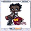 Black Betty Boop Football PNG Sublimation