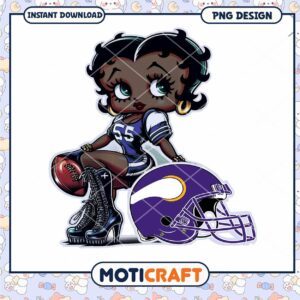 Black Betty Boop Vikings PNG Black Betty Boop Vikings PNG
