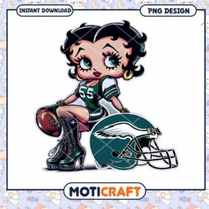 Betty Boop Eagles PNG Football Girl Betty Boop Eagles PNG Football Girl