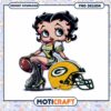 Option 1 (Focus on character) Betty Boop Green Bay Packers PNG