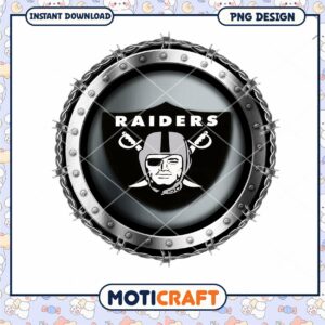 Raiders PNG Logo Metal Badge Design