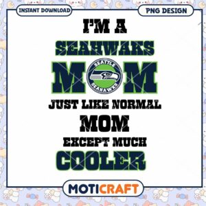 Seahawks Mom PNG Design Instant Download