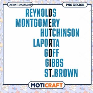 DETROIT Names PNG Design