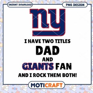 NY Giants Dad PNG Design Instant Download NY Giants Dad PNG Design Instant Download