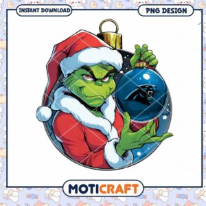 Grinch Carolina Panthers Christmas PNG Grinch Carolina Panthers Christmas PNG
