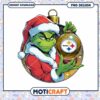 Grinch Steelers Christmas Ornament PNG