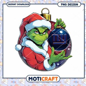 Grinch NY Giants Christmas Ornament PNG