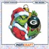Grinch Green Bay Packers Christmas Ornament PNG
