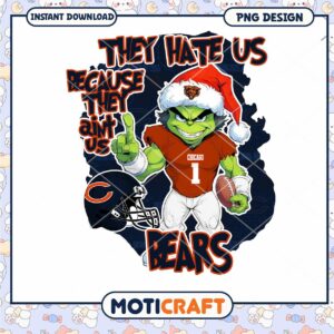 Grinch Chicago Bears PNG Sublimation
