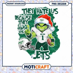 Grinch New York Jets PNG Design