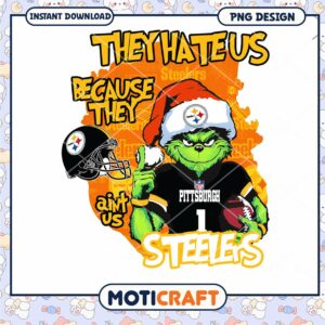 Grinch Steelers PNG Sublimation Design