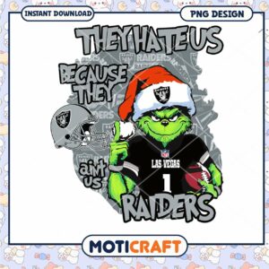 Grinch Raiders PNG Sublimation Design