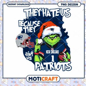 Grinch Patriots PNG Sublimation Design