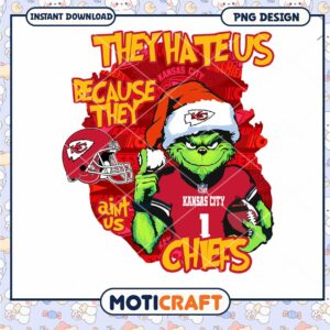 Grinch Kansas City Chiefs PNG Sublimation