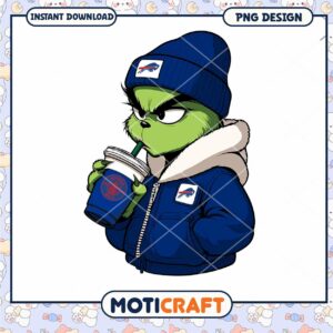 Grinch Buffalo Bills PNG Sublimation