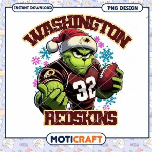 Grinch Washington Redskins PNG