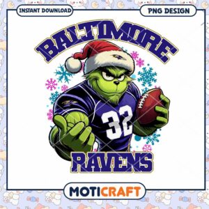 Grinch Baltimore Ravens PNG