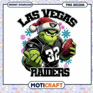 Grinch Las Vegas Raiders PNG