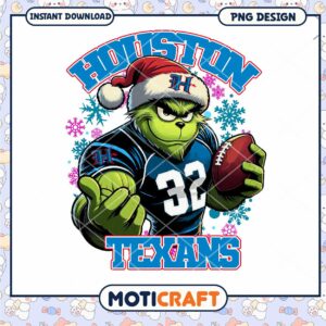 Grinch Houston Texans PNG Design
